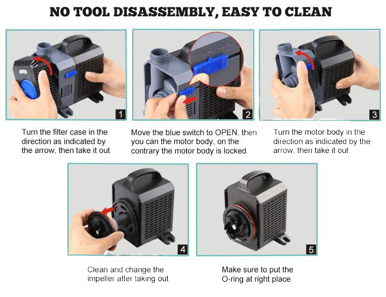 140W 16000L/H Submersible Aquarium Fountain Pond Marine Water Pump Fish Tank NEW - Image 4