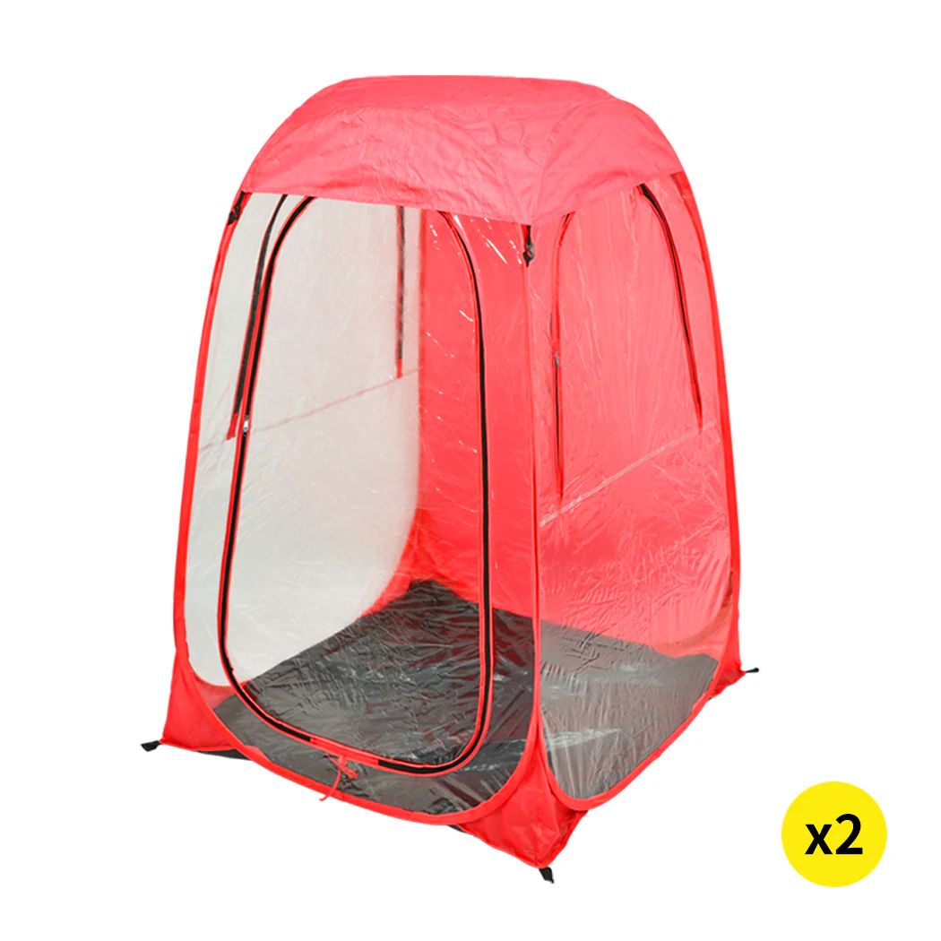 2x Mountview Pop Up Tent Camping Weather Red - Image 7
