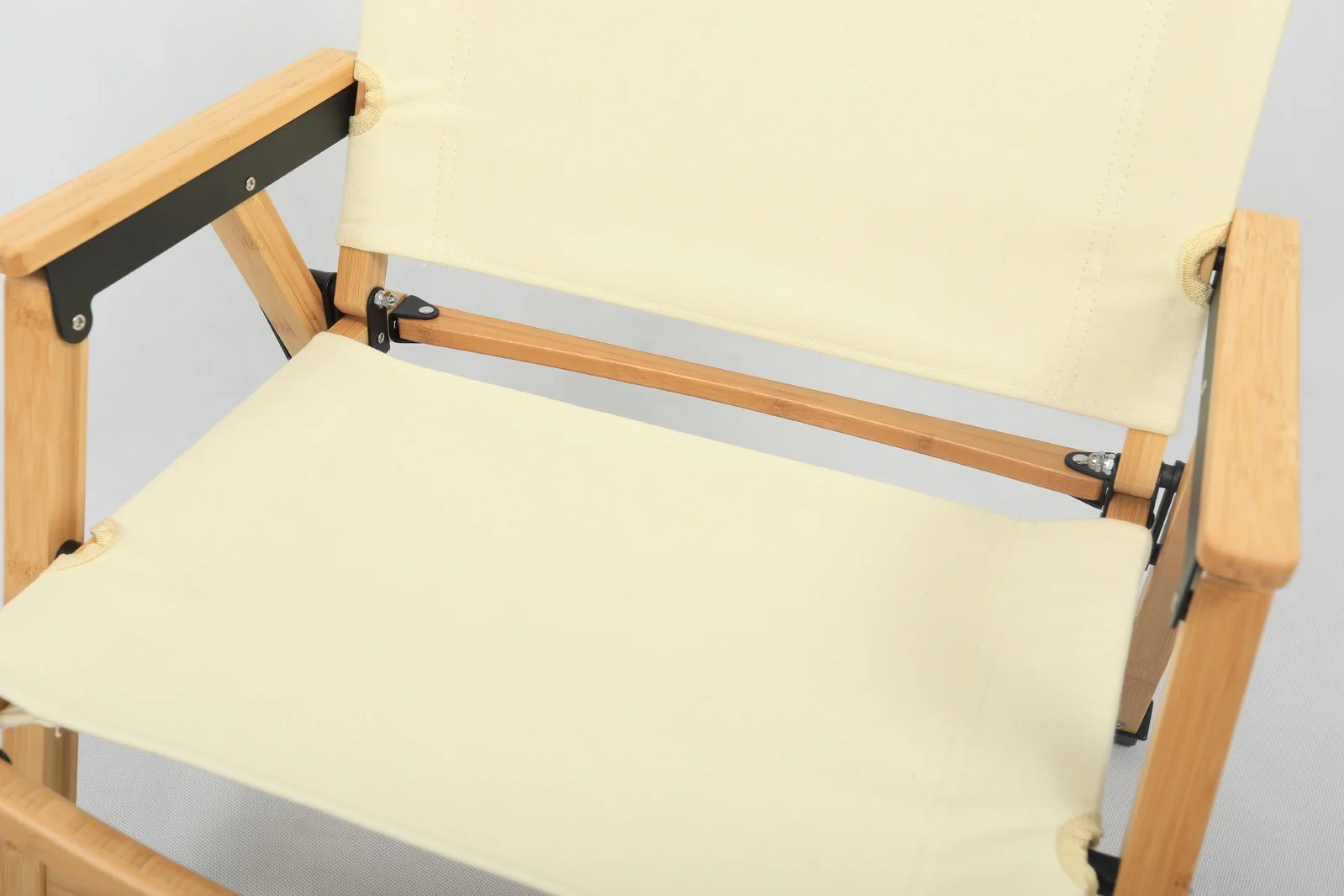 4 Chairs & 1 Table Set Bamboo Camping Folding Portable Outdoor Picnic Travel BBQ - Image 12