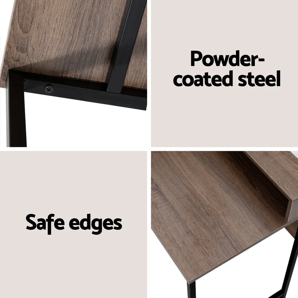 Artiss Computer Desk Shelf Oak 100CM - Image 6