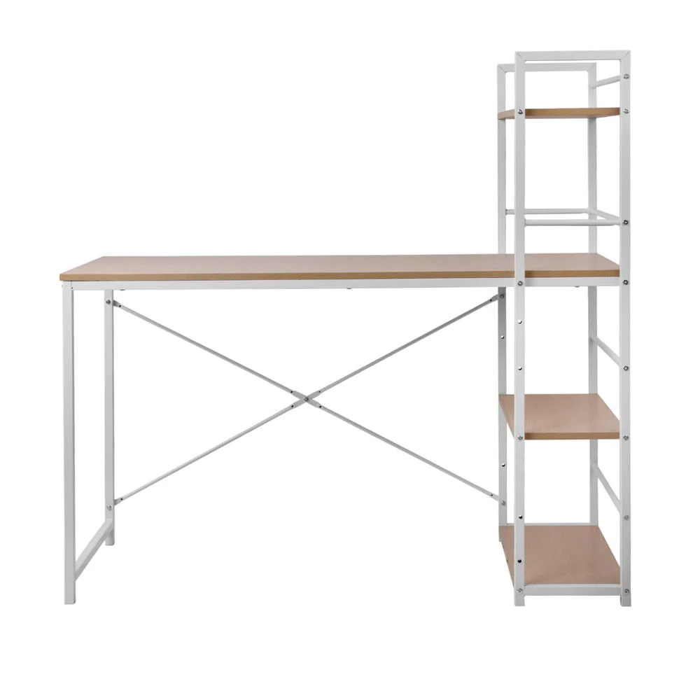 Artiss Computer Desk Shelf Oak 120CM - Image 3