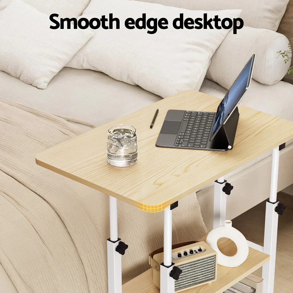 Artiss Laptop Desk Height Adjustable Mobile Workstation Computer Desks 60CM - Image 4