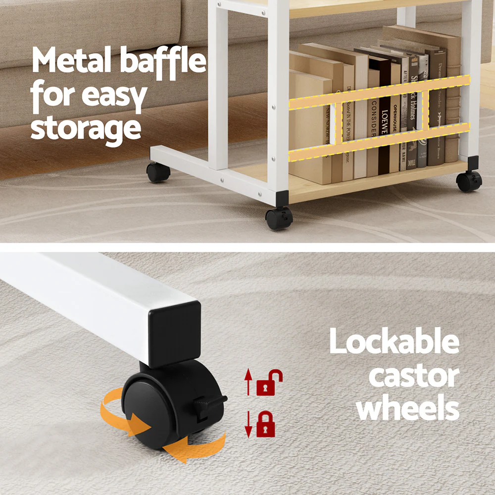 Artiss Laptop Desk Height Adjustable Mobile Workstation Computer Desks 60CM - Image 6