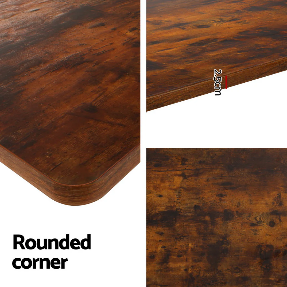 Artiss Standing Desk Motorised Dual Motor Rustic Brwon 140CM - Image 4