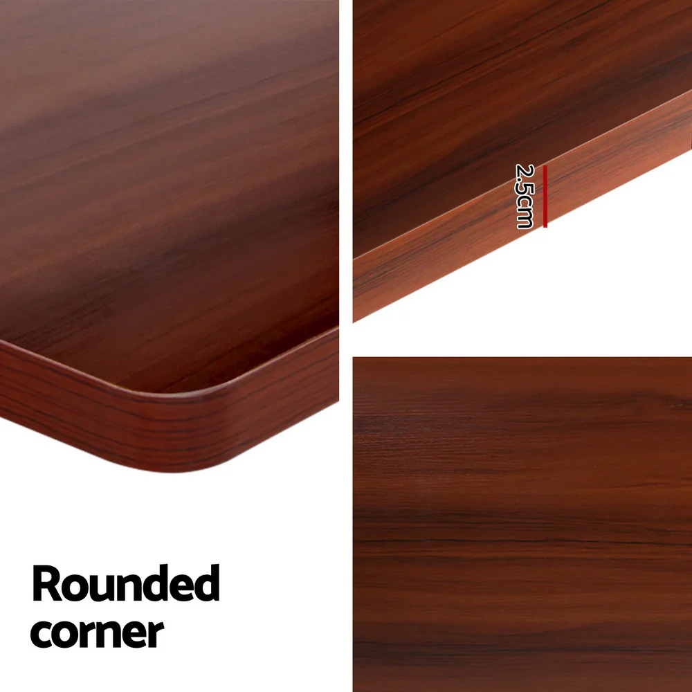 Artiss Standing Desk Motorised Dual Motor Walnut 120CM - Image 4