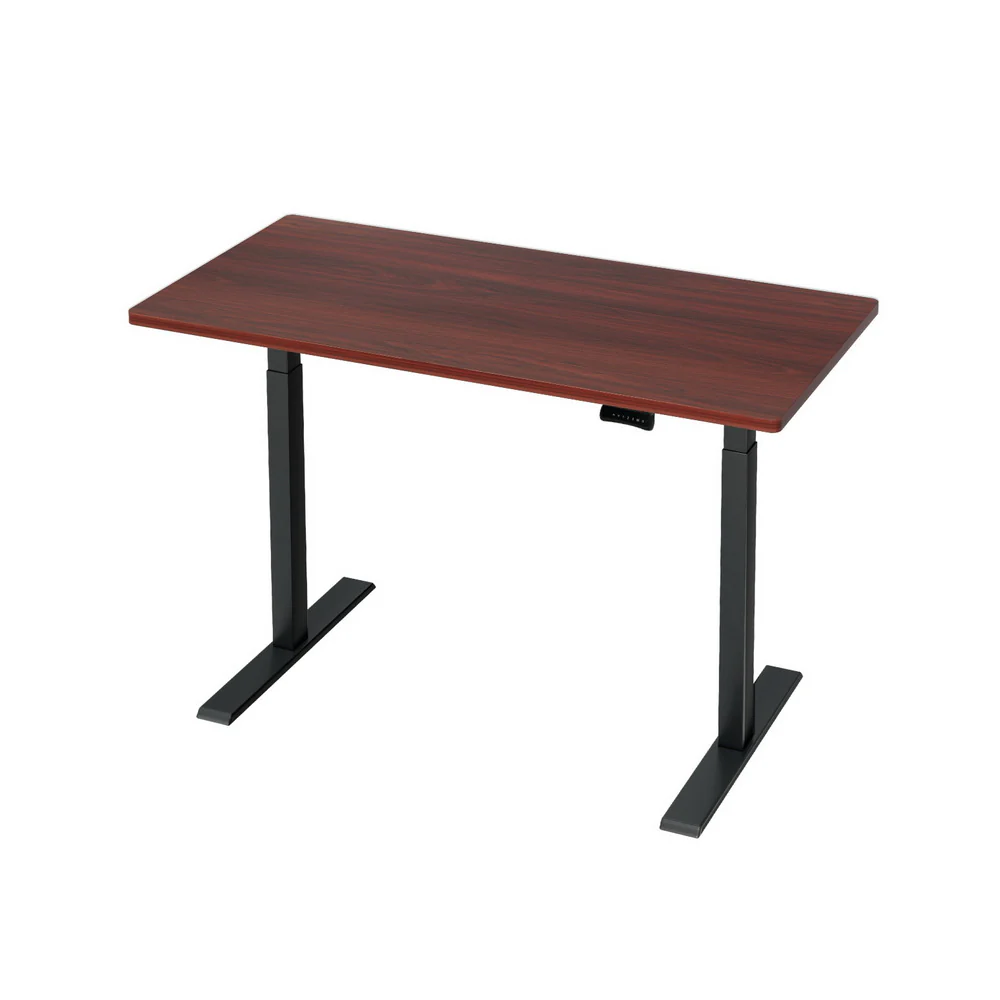 Artiss Standing Desk Motorised Dual Motor Walnut 120CM - Image 7