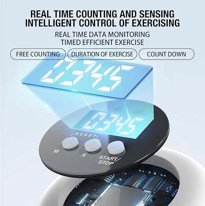 Black 6-in-1 Multifunctional Fitness Board - Ab Wheel, Automatic Rebound, Fat Burning and Core Strengthening Home Workout Equipment - Image 3