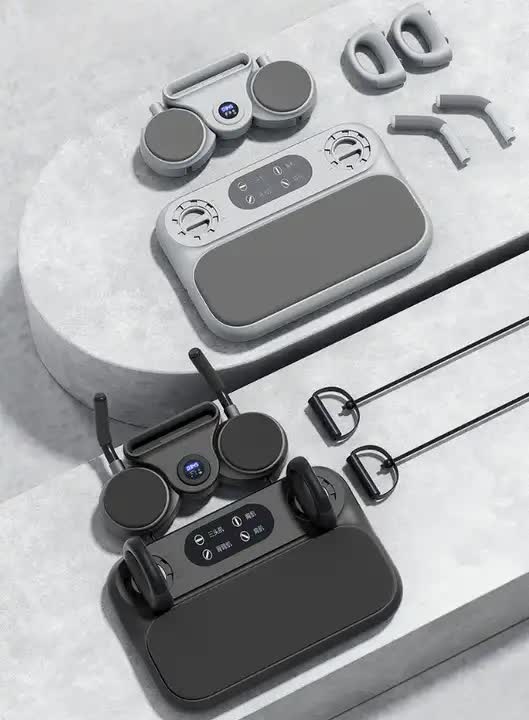 Black 6-in-1 Multifunctional Fitness Board - Ab Wheel, Automatic Rebound, Fat Burning and Core Strengthening Home Workout Equipment - Image 5