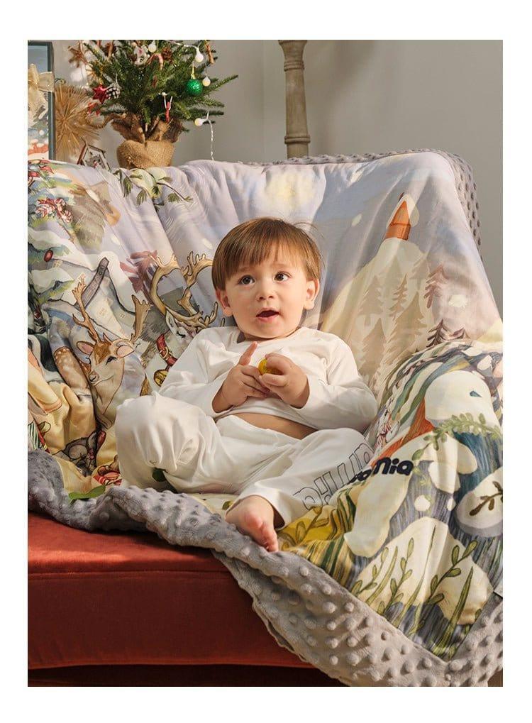 Domimia Thick Padded Minky Dot Cotton Kids Blanket 2.5tog-Limited Edition - Image 4