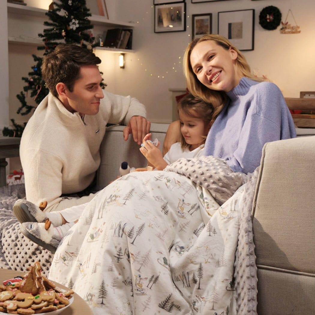 Domimia Thick Padded Minky Dot Cotton Kids Blanket 2.5tog-Limited Edition - Image 5