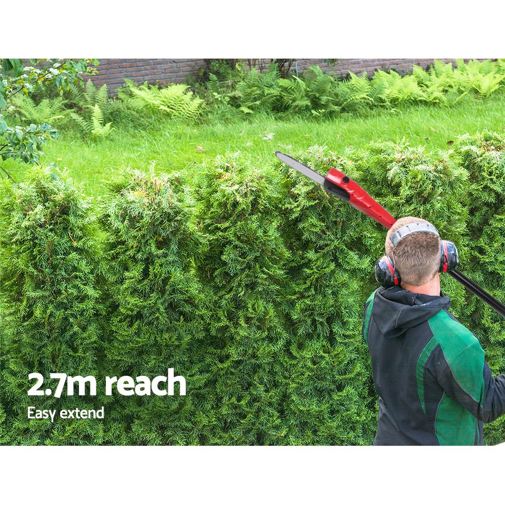 Giantz Chainsaw Trimmer Cordless Pole Chain Saw 8in 20V Battery 2.7m Reach - Image 3