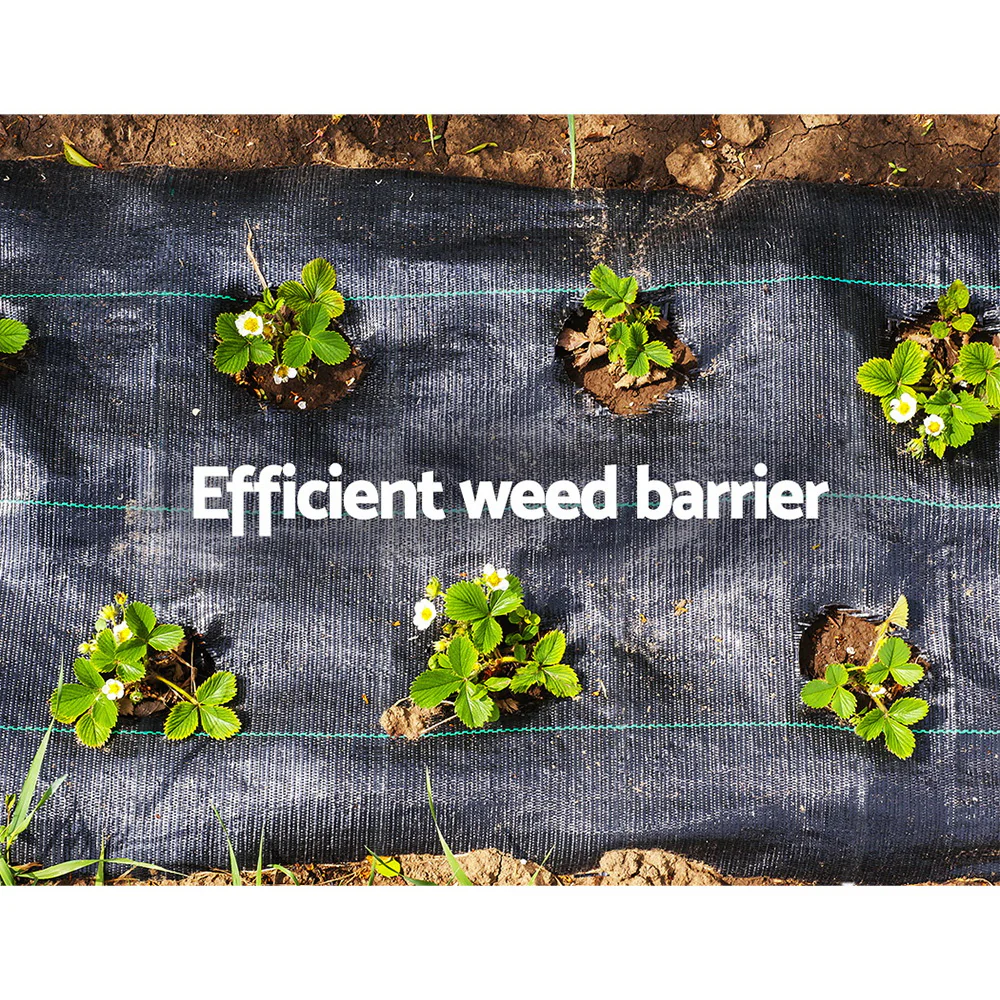 Instahut 0.915x100m Weed Mat Weedmat Control Plant - Image 6