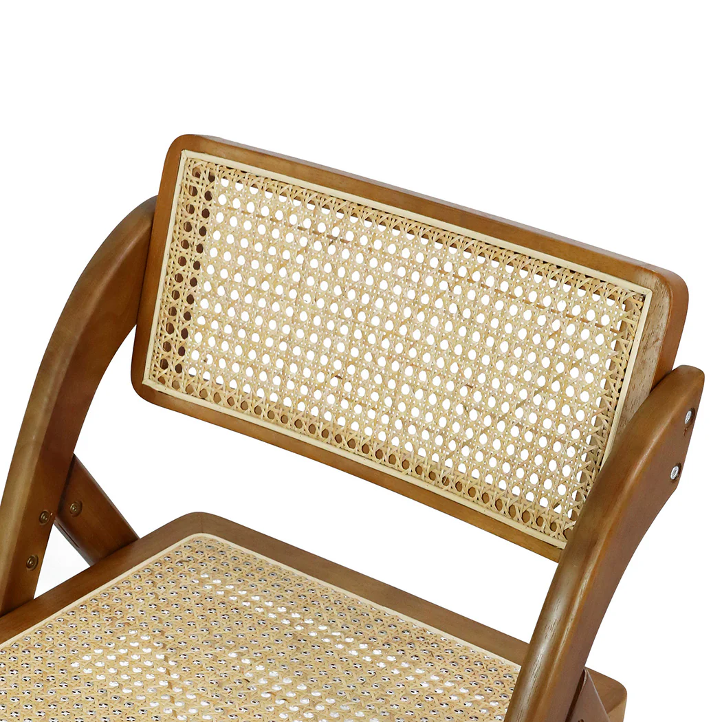 Levede 4X Foldable Rattan Dining Chairs - Image 4