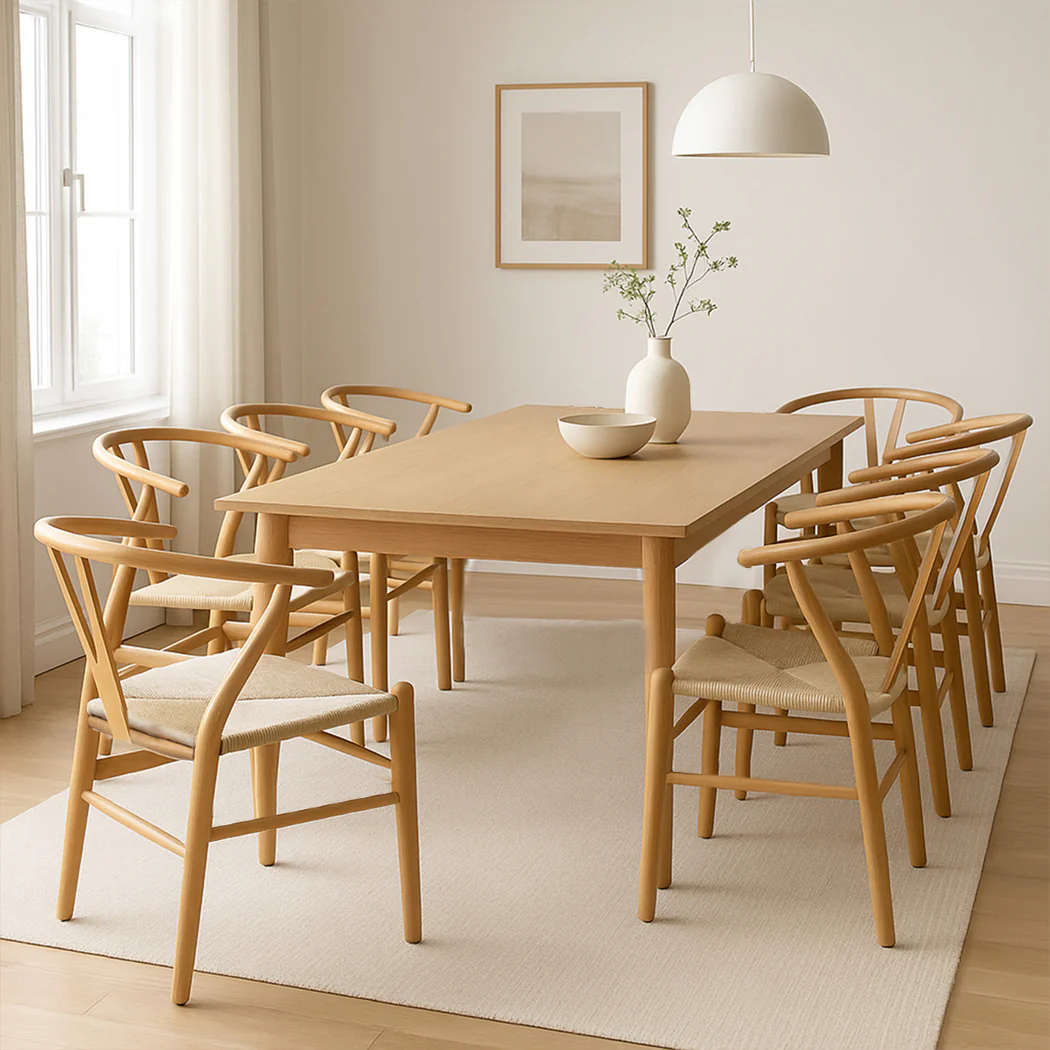 Levede 6x Dining Chairs Wooden Hans - Image 7