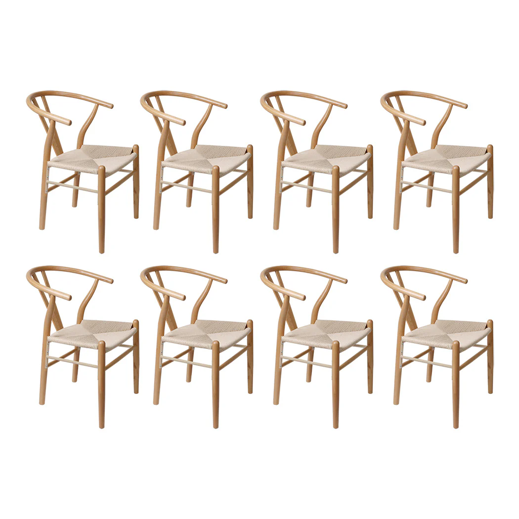 Levede 6x Dining Chairs Wooden Hans - Image 9