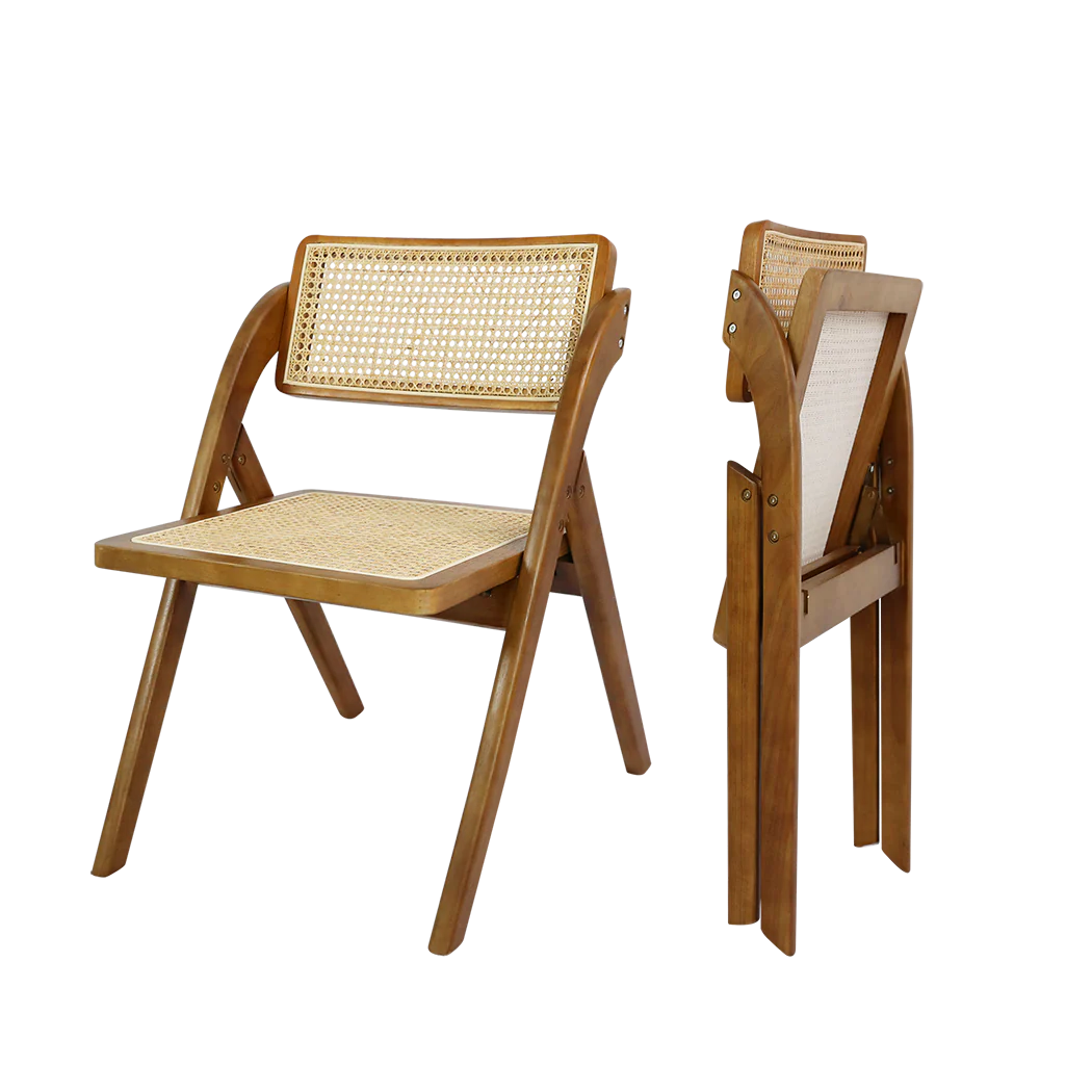 Levede 8X Foldable Rattan Dining Chairs - Image 8