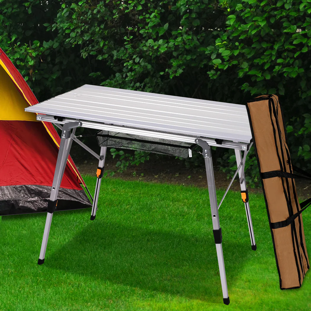 Levede Camping Table Roll Up Folding - Image 6