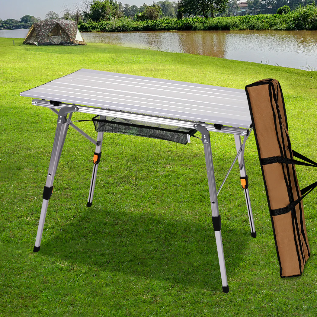 Levede Camping Table Roll Up Folding - Image 7