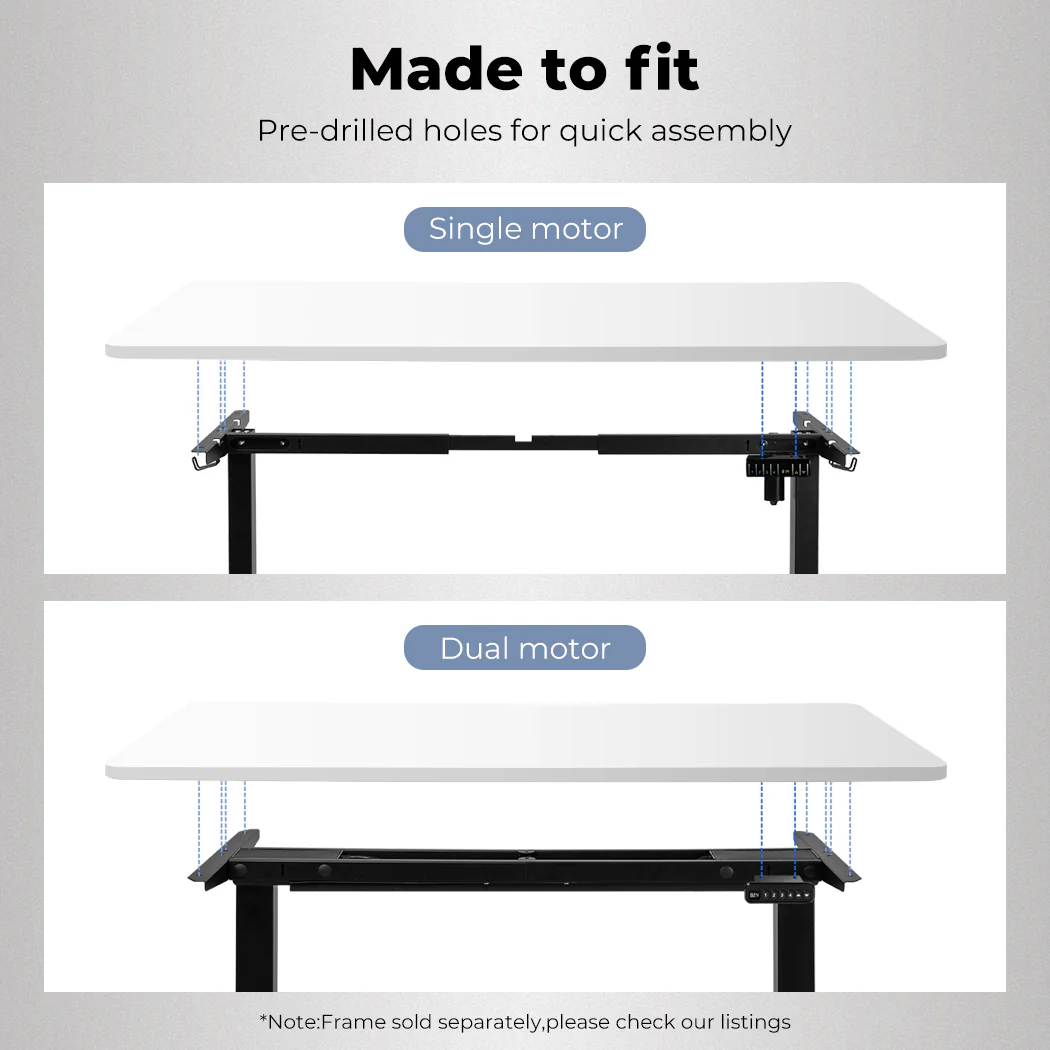 Levede Desktop For Motorised Adjustable White 120X60CM (Desktop Only) - Image 6
