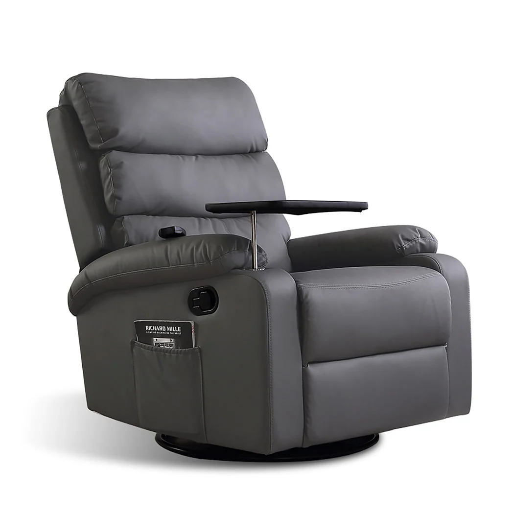 Levede Massage Chair Recliner Chairs Grey - Image 8