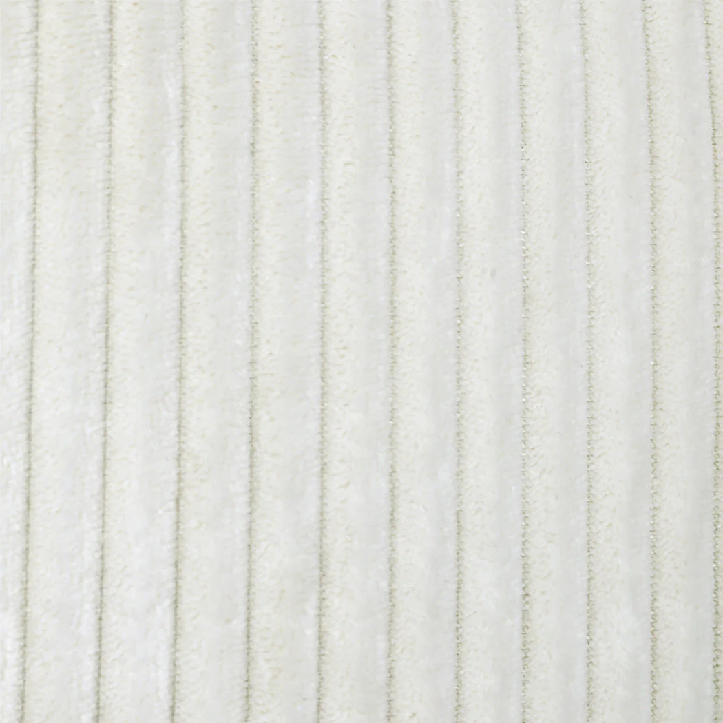 Levede Metal Framed Lounge Chair Corduroy in Beige - Image 5