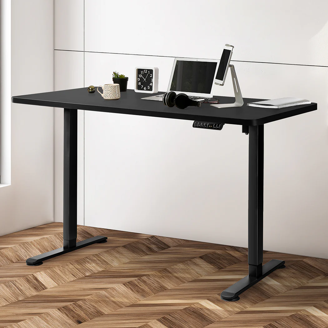 Levede Motorised Standing Desk Adjustable 140cm Black 1000x 1MM - Image 6