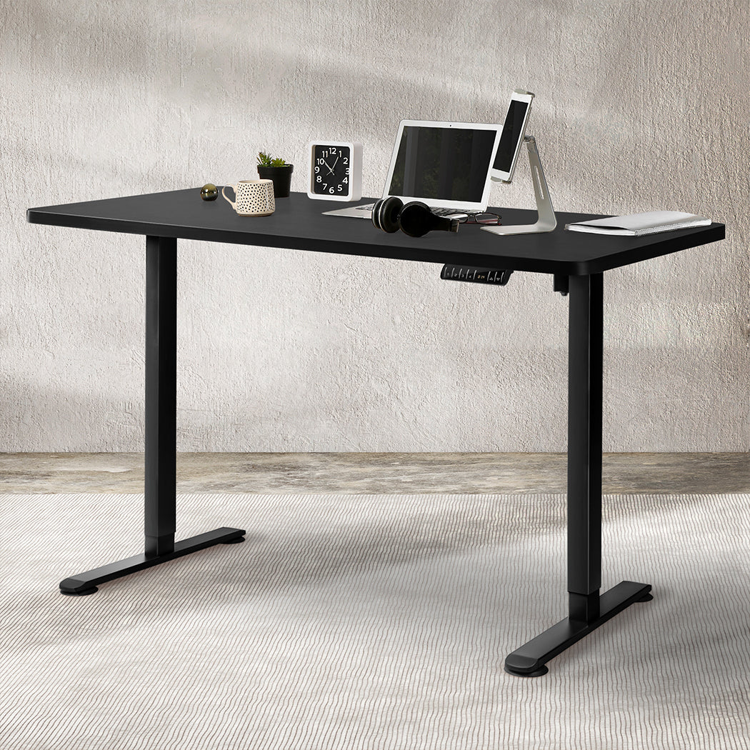 Levede Motorised Standing Desk Adjustable 140cm Black 1000x 1MM - Image 7
