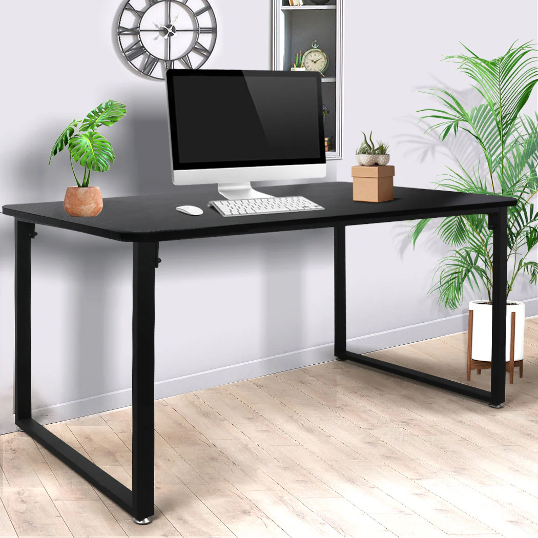 Levede Office Desk Computer Laptop Desks Black - Image 7