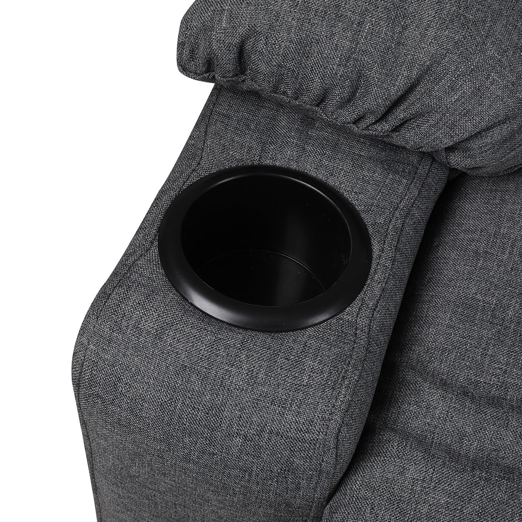 Levede Recliner Chair Electric Lift Grey - Image 5