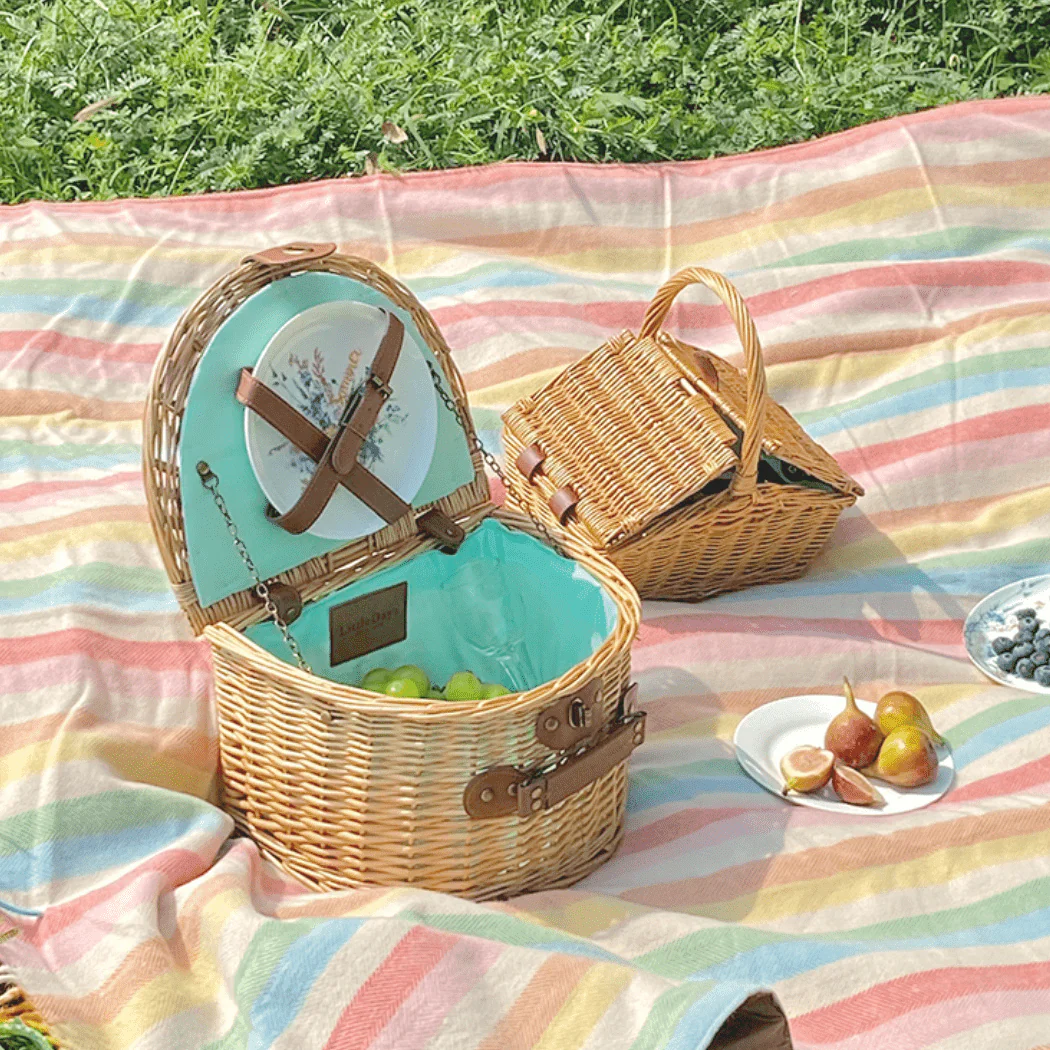 Little Dayz Boutique  Semi Round Picnic Basket - Image 3