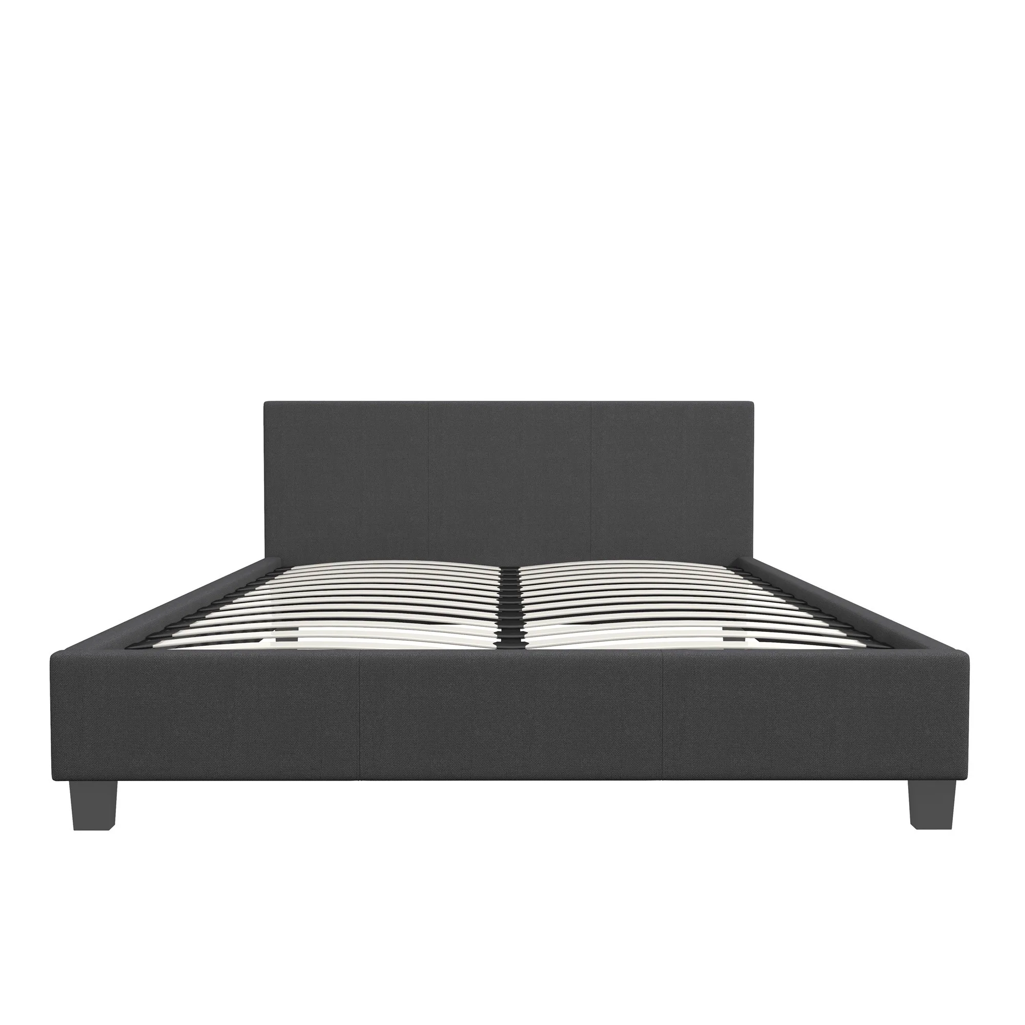 Milano Sienna Luxury Bed with Headboard (Model 2) - Charcoal No.35 - Single - Image 5