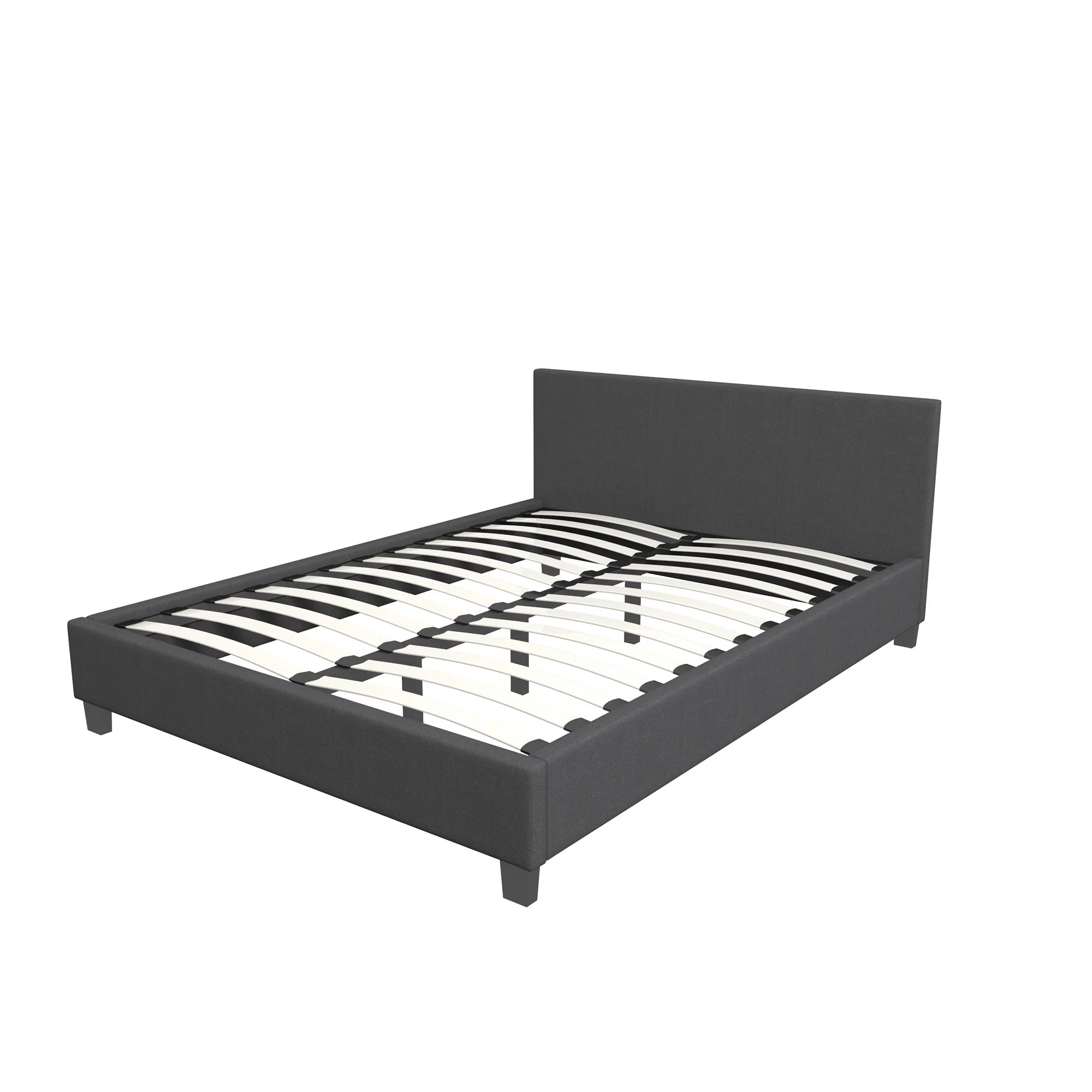 Milano Sienna Luxury Bed with Headboard (Model 2) - Charcoal No.35 - Single - Image 6