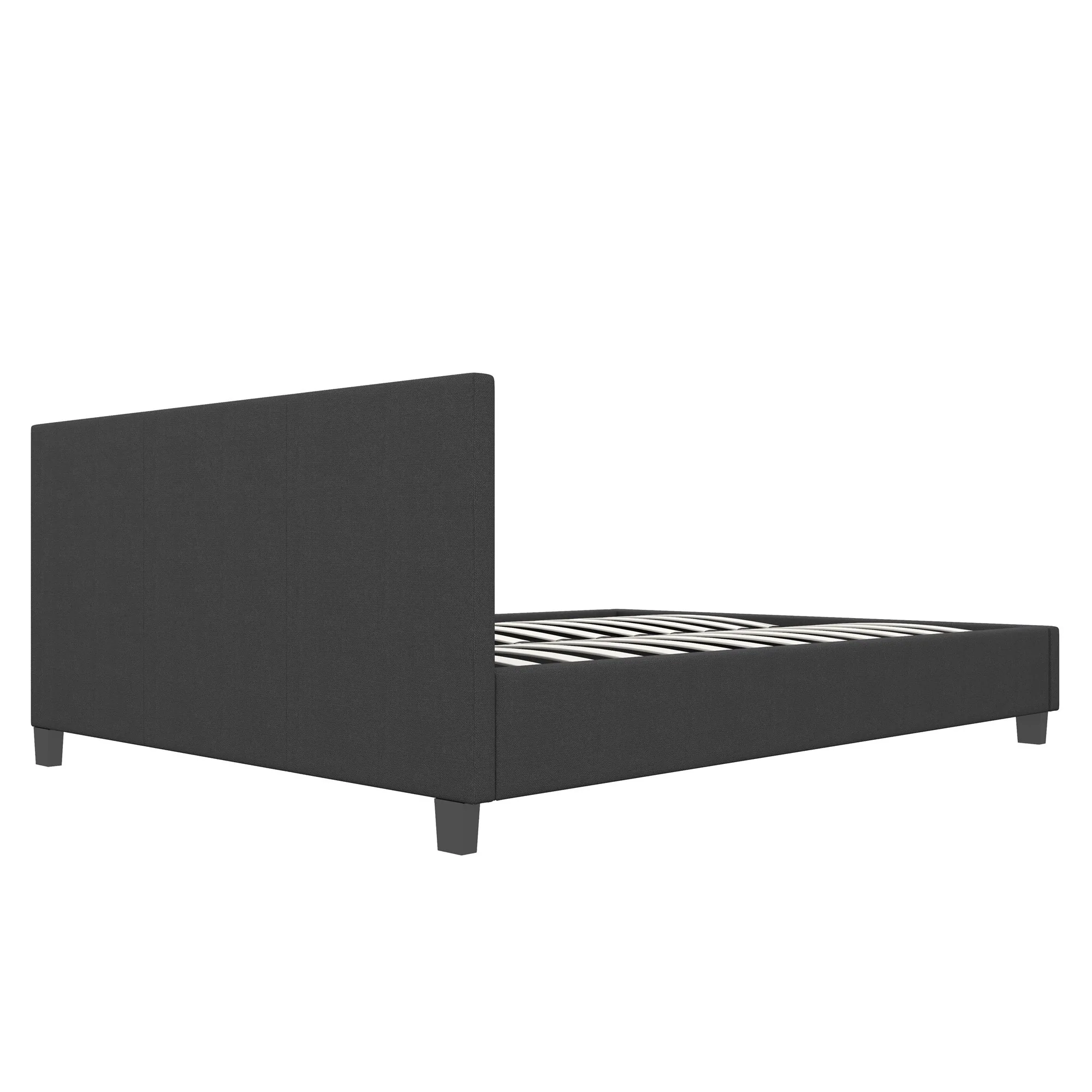 Milano Sienna Luxury Bed with Headboard (Model 2) - Charcoal No.35 - Single - Image 7