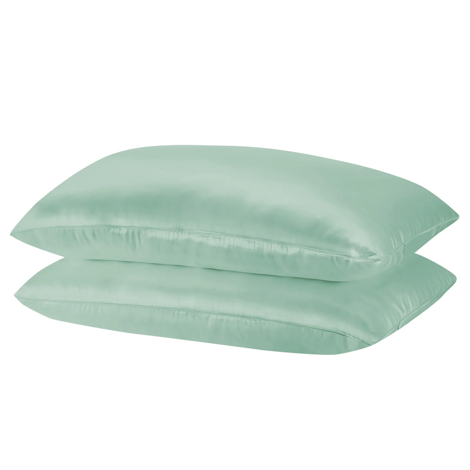 MULBERRY SILK PILLOW CASE TWIN PACK - SIZE: 51X76CM - MINT - Image 8