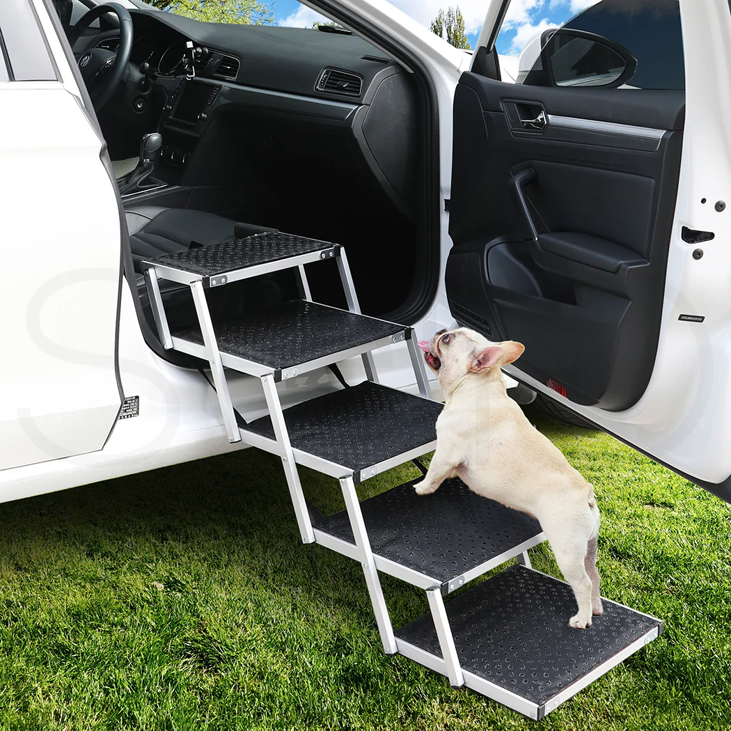 PaWz 5 Steps Dog Ramp Adjustable Height Black - Image 6