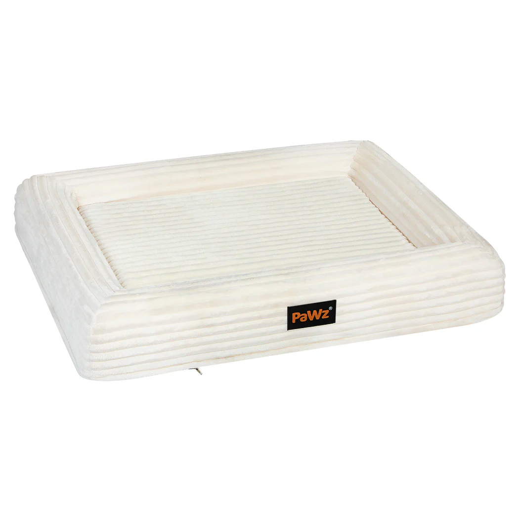 Pawz XL Size Orthopedic Dog Bed with Corduroy Removable Cover Waterproof Washable Beige - Image 9
