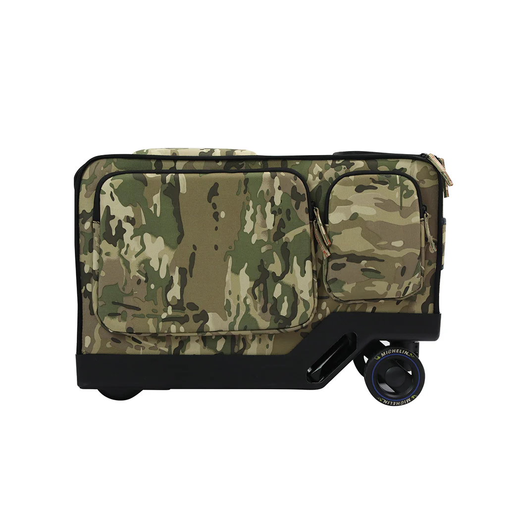 Slimbridge 20" Electric Riding Luggage Suitcase Green Colour - Image 3