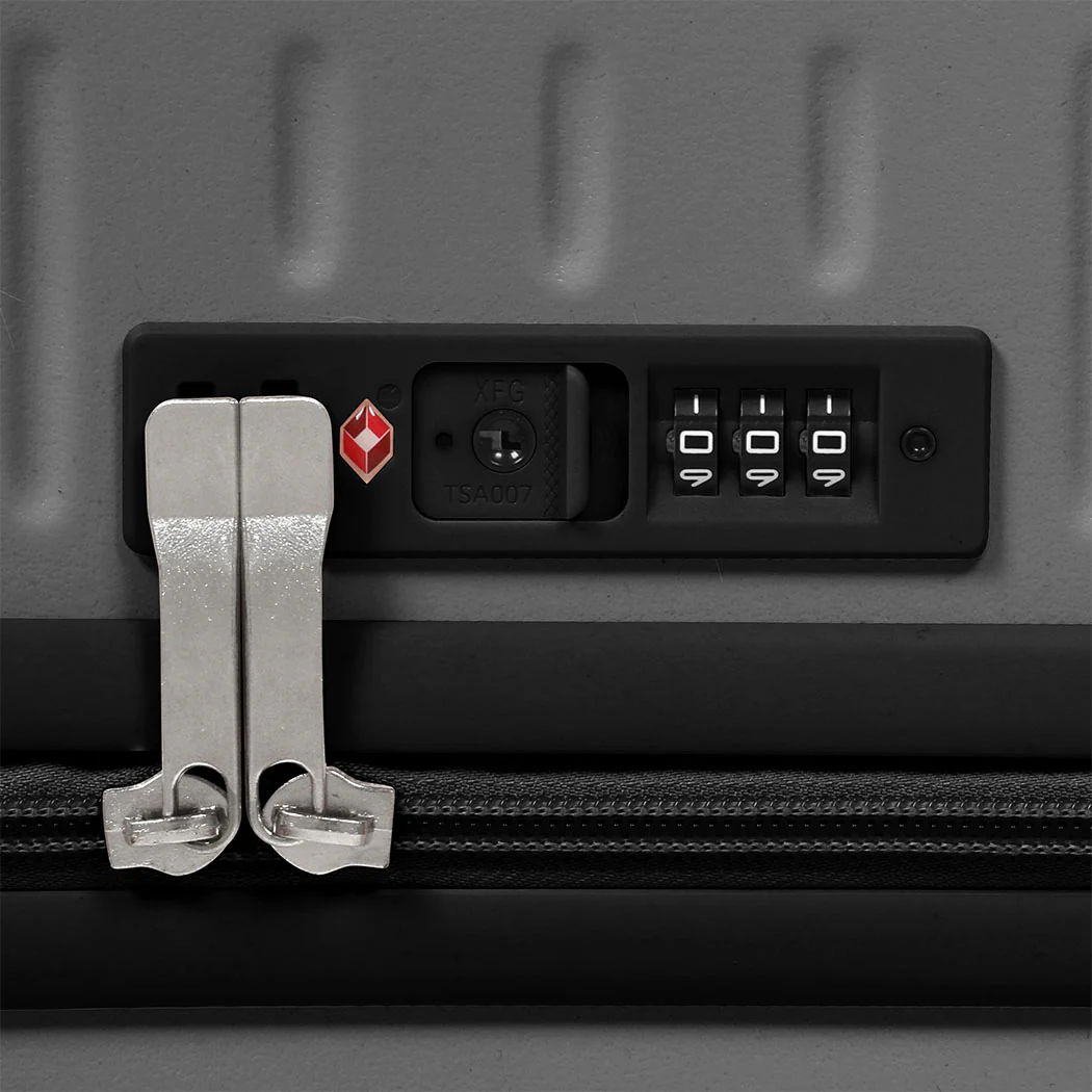 Slimbridge 26" Luggage Wide Handle Hard Case Grey - Image 4