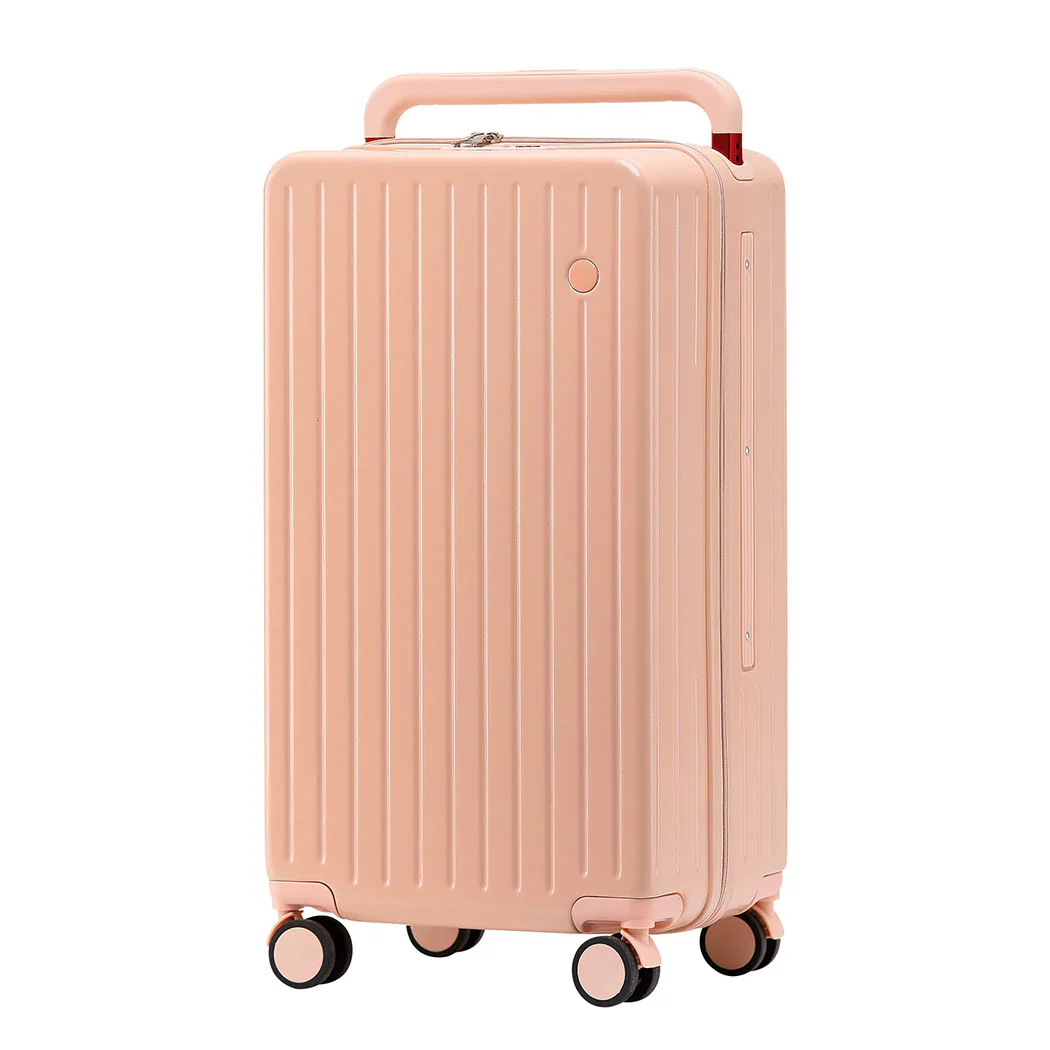 Slimbridge 26" Luggage Wide Handle Hard Case Pink - Image 9