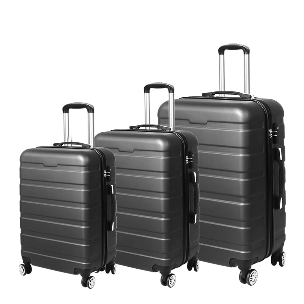 Slimbridge 3PC Luggage sets Suitcase Dark Grey - Image 8