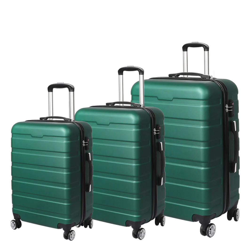 Slimbridge 3PC Luggage sets Suitcase Green - Image 8