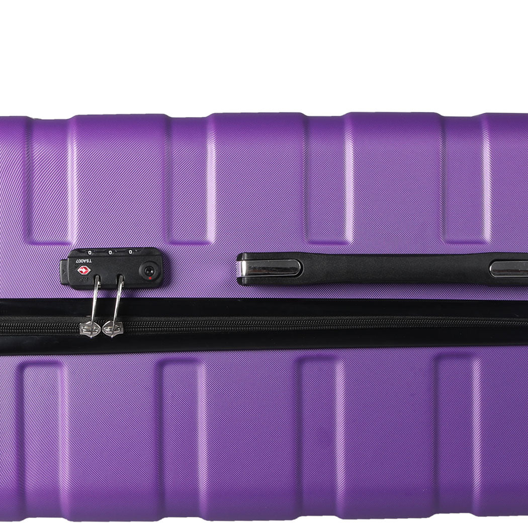 Slimbridge 3PC Luggage sets Suitcase Purple - Image 5
