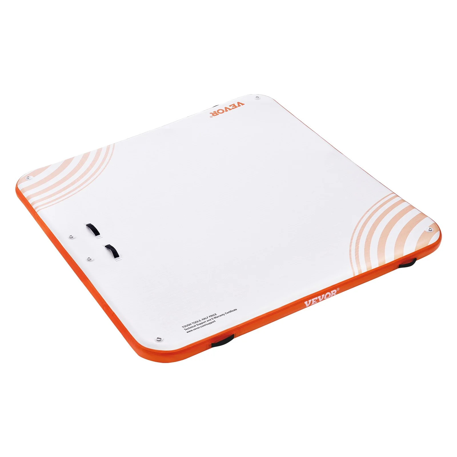 VEVOR Inflatable Floating Dock, 10 x 10FT Inflatable Dock Platform, Non-Slip Water Floating Dock Mat with Portable Carrying Bag & Detachable Ladder, Floating Platform Island Raft for Pool Beach Ocean - Image 10