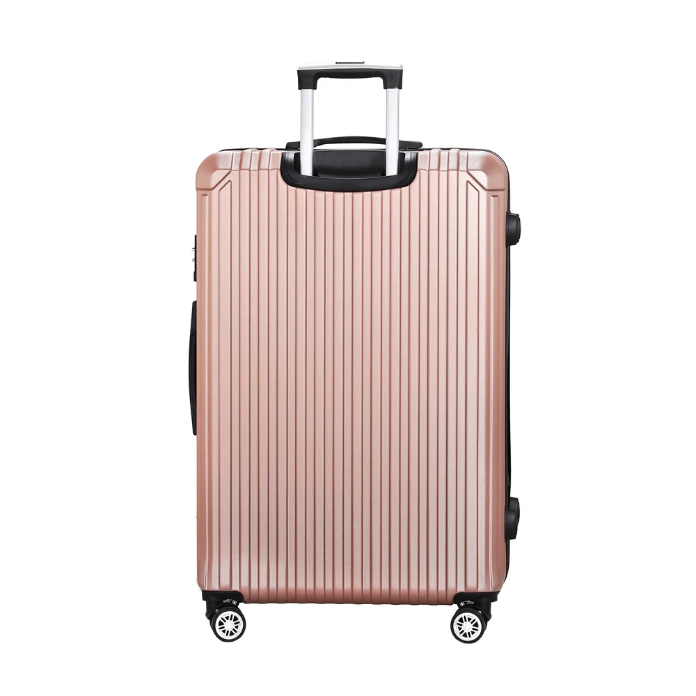 Wanderlite 28-inch Luggage Set with TSA LockÔøΩABS Hard Shell Travel Suitcase Organiser Luggage Case Rose Gold - Image 3
