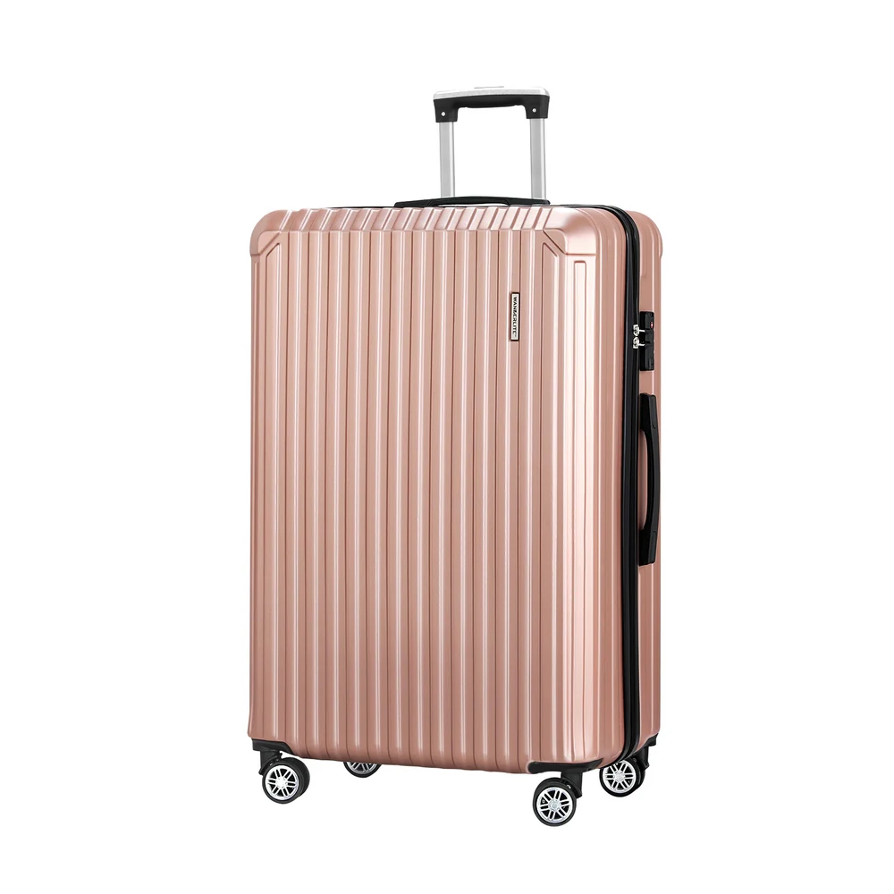 Wanderlite 28-inch Luggage Set with TSA LockÔøΩABS Hard Shell Travel Suitcase Organiser Luggage Case Rose Gold - Image 7
